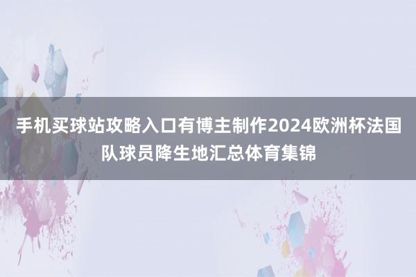 手机买球站攻略入口有博主制作2024欧洲杯法国队球员降生地汇总体育集锦